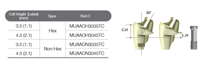 Multi-unit Angled Abutment [AO/ST]