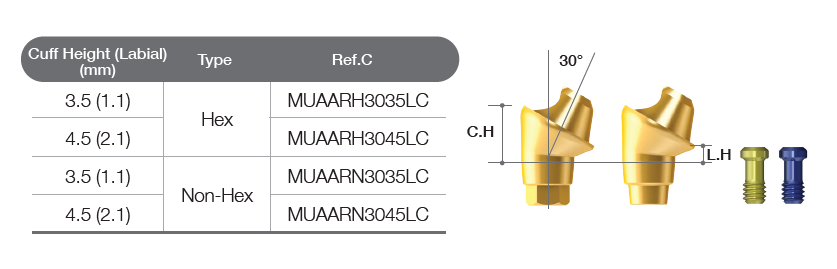 Multi-unit angled abutment [AR]