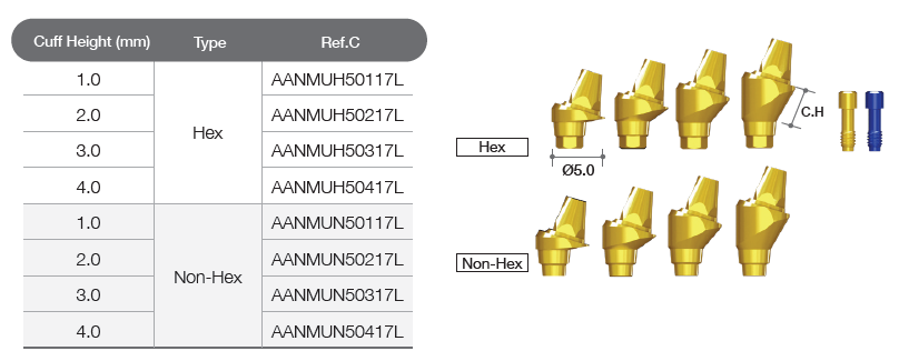 Multi-unit angled abutment [AR]