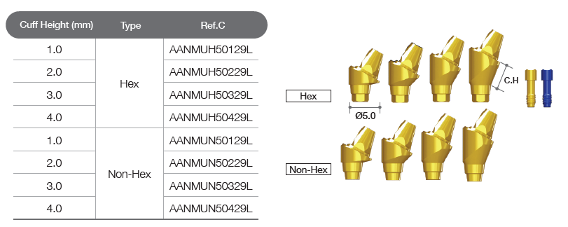 Multi-unit angled abutment [AR]