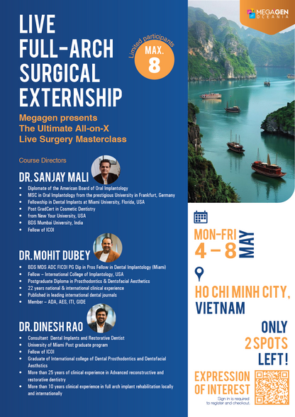 Live Full-Arch Surgical Externship in Vietnam 2026