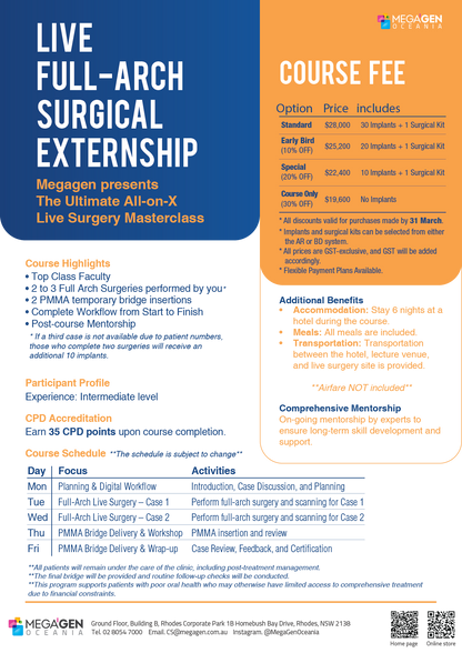 Live Full-Arch Surgical Externship in Vietnam 2026